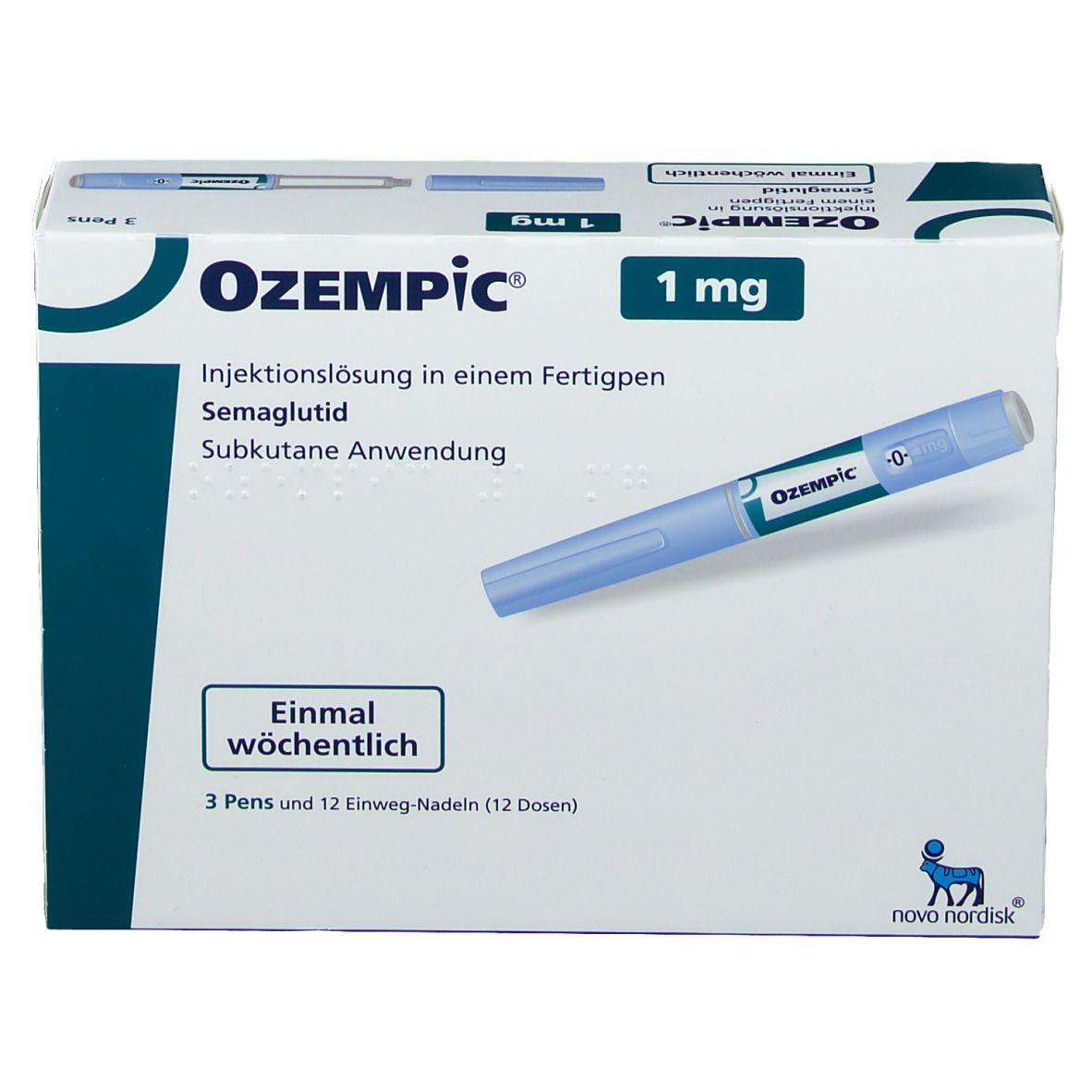 1 mg Ozempic (Semaglutide) Injection, Packaging Size: 3 Pen/Box 1 mg Ozempic (Semaglutide) Injection, Packaging Size: 3 Pen/Box